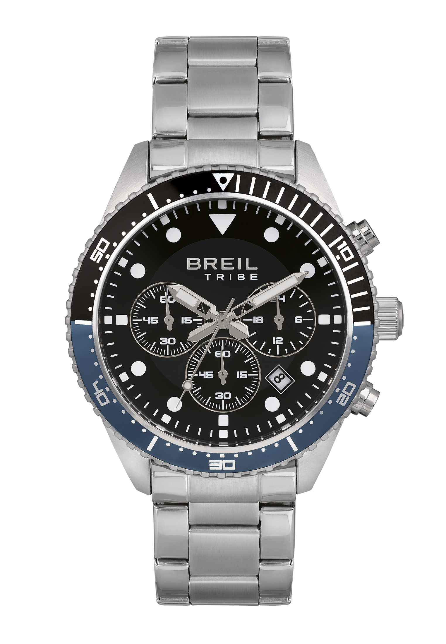 Breil Orologio Uomo Yukon – Cronografo Vintage Con Cassa In Acciaio 40 Mm, Quadrante Blu, Impermeabile 5 ATM, Movimento PE 902