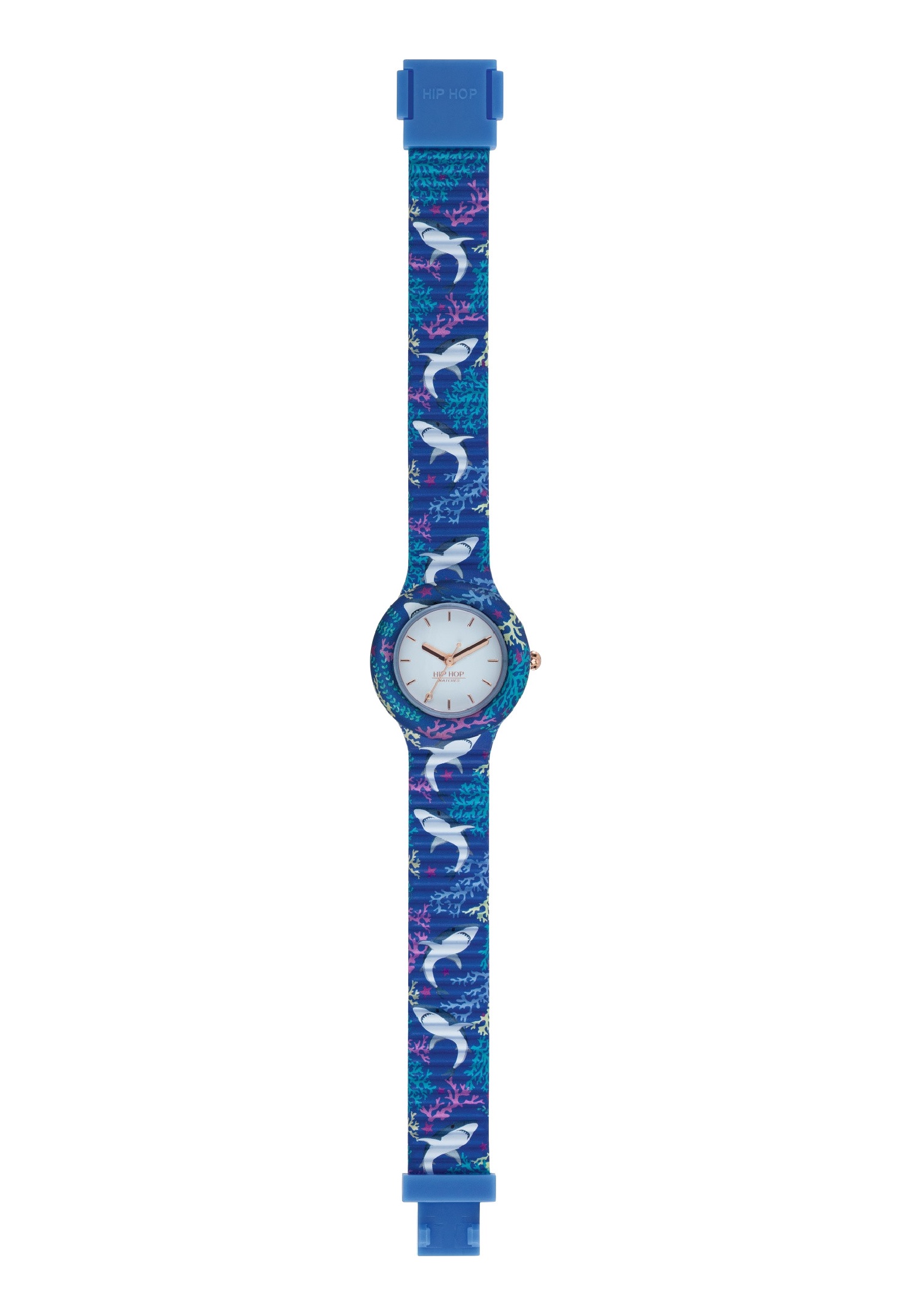 Orologio HIP HOP donna UNDER THE WATER, cinturino in silicone, SOLO TEMPO - 3H - Foto 9 di 10