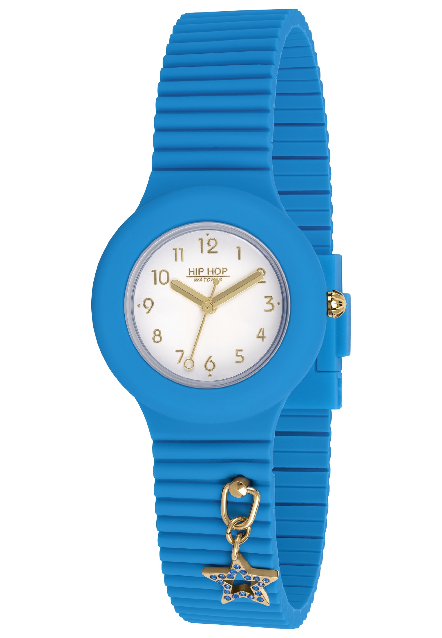 HIP HOP, Collezione Solare, Orologio Donna, Cinturino in Silicone Regolabile, Quadrante Bianco, Pratica Chiusura, Cassa 34 mm, Movimento Solo Tempo Miyota 2036, Resistente all'Acqua : Binda Italia
