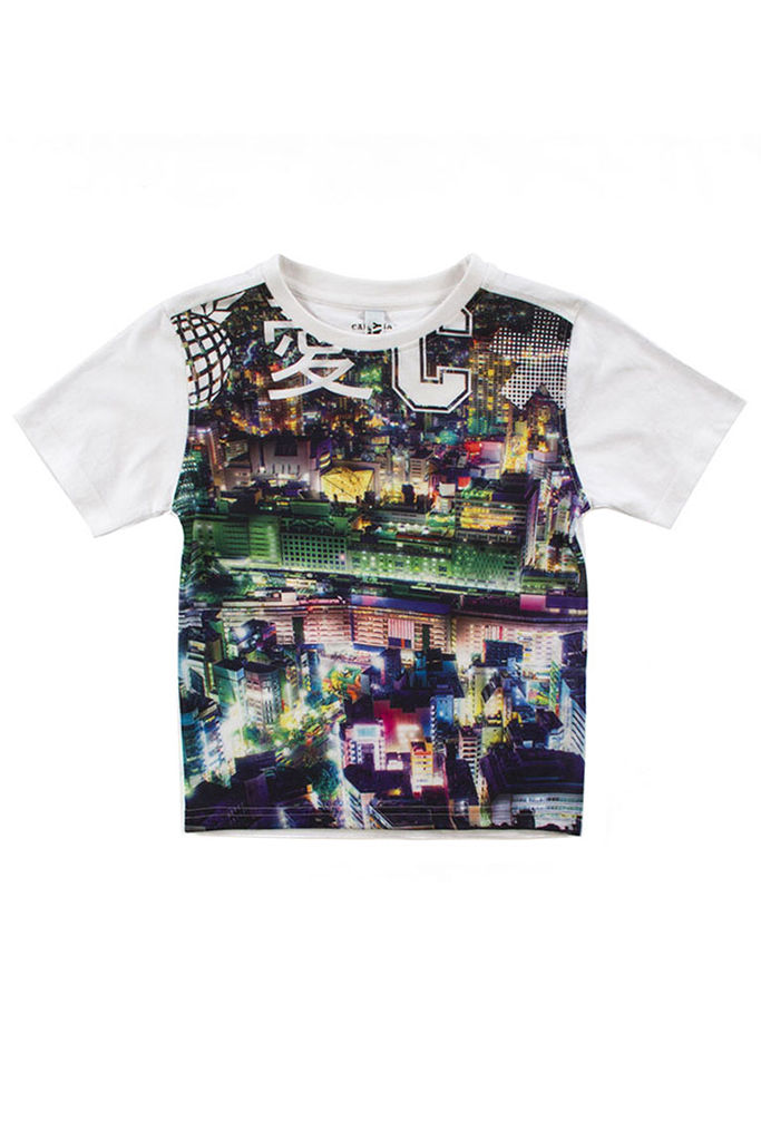 Modello con Stampa T-Shirt per Bambina Carrera Jeans