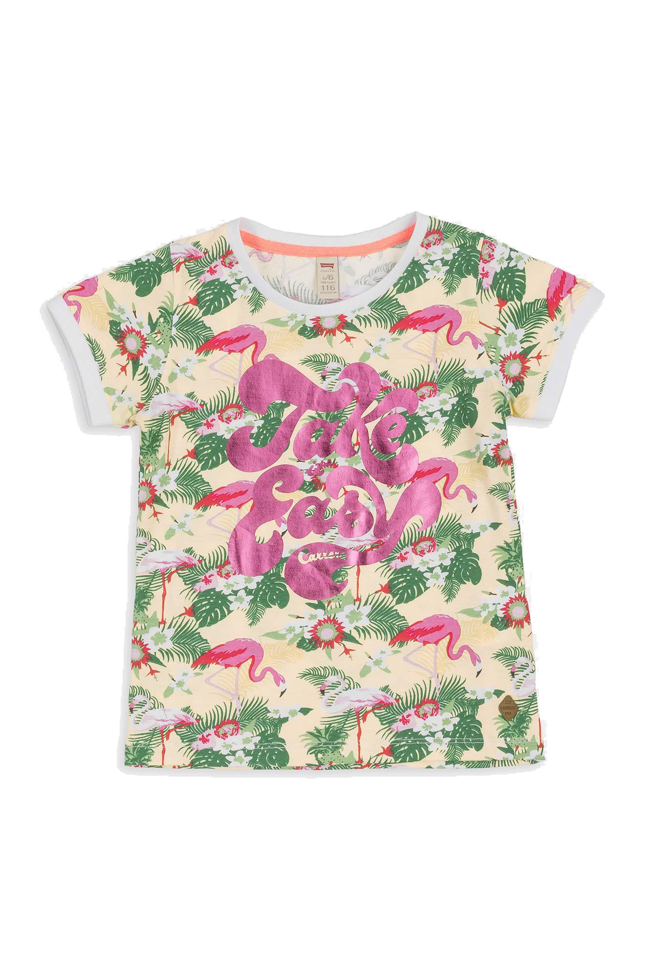 Modello con Stampa T-Shirt per Bambina Carrera Jeans