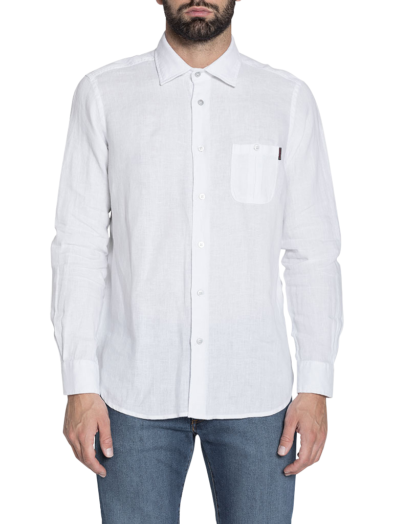 camisa color jean para hombre