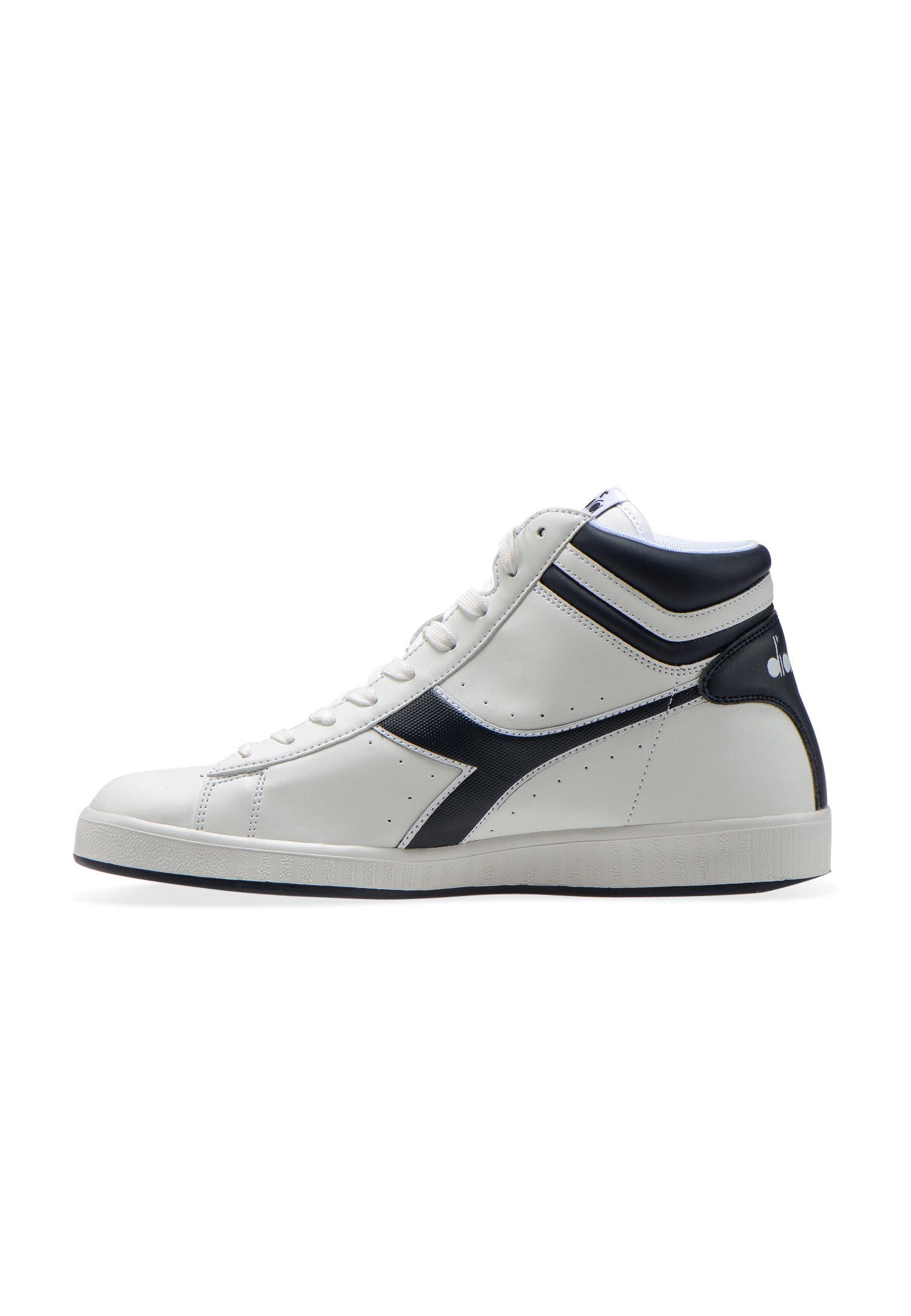 Scarpe da uomo Diadora Game P High C8215 bianco blu grigio sneaker sportiva alta