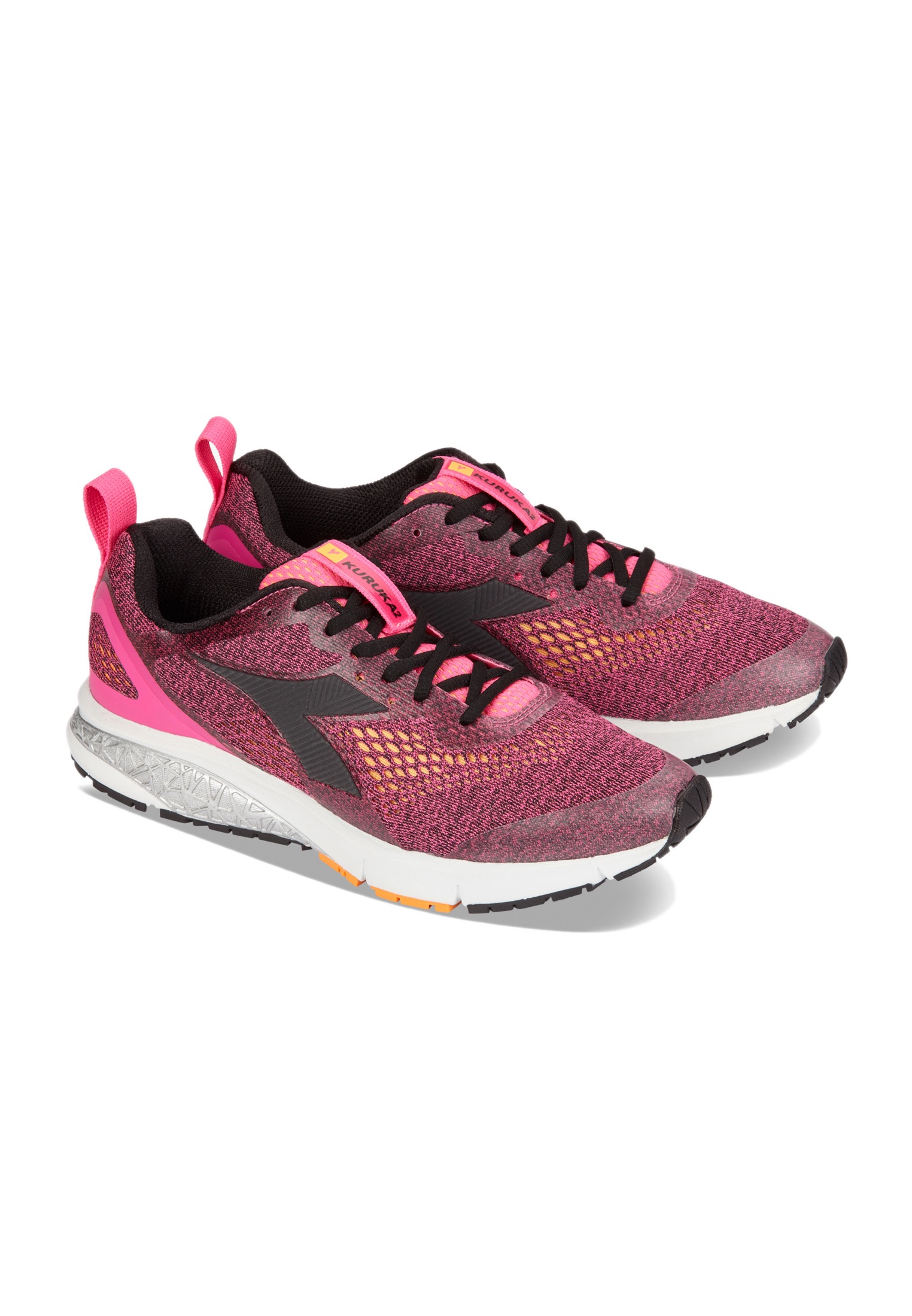 on cloud grey neon pink