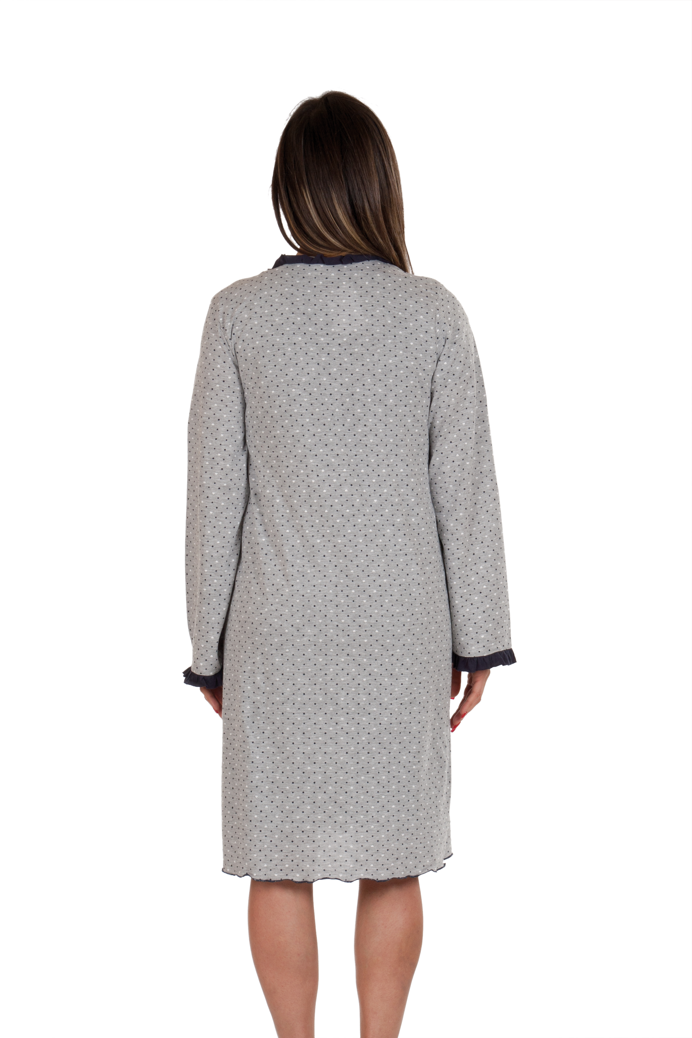 Vestaglia Da Notte Premaman Premamy | Cotone Jersey, Con Fiocco, Pre E Post Parto - Foto 8