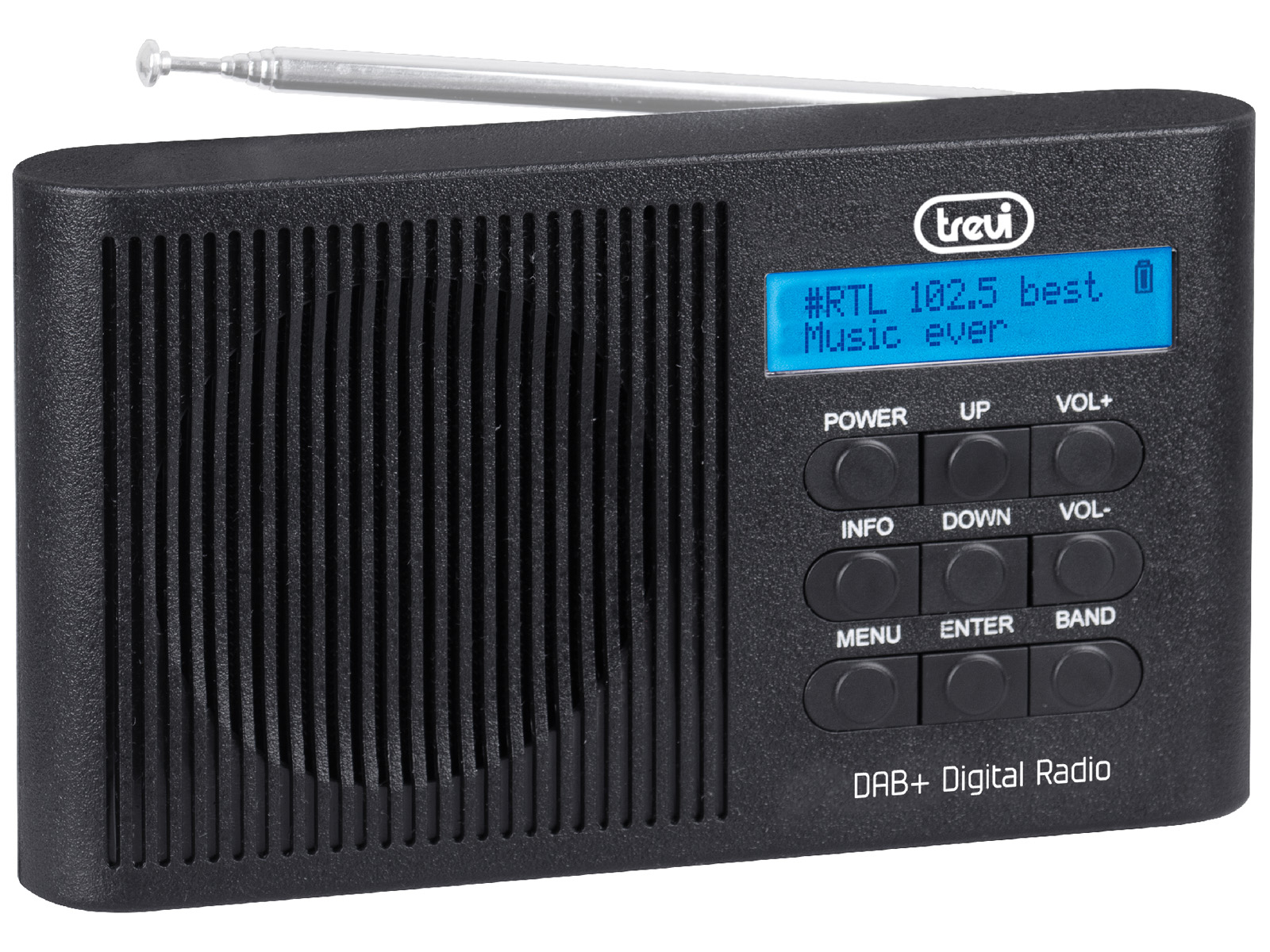 TREVI Radio Digitale DAB / DAB+ / FM Radio Portatile Display a