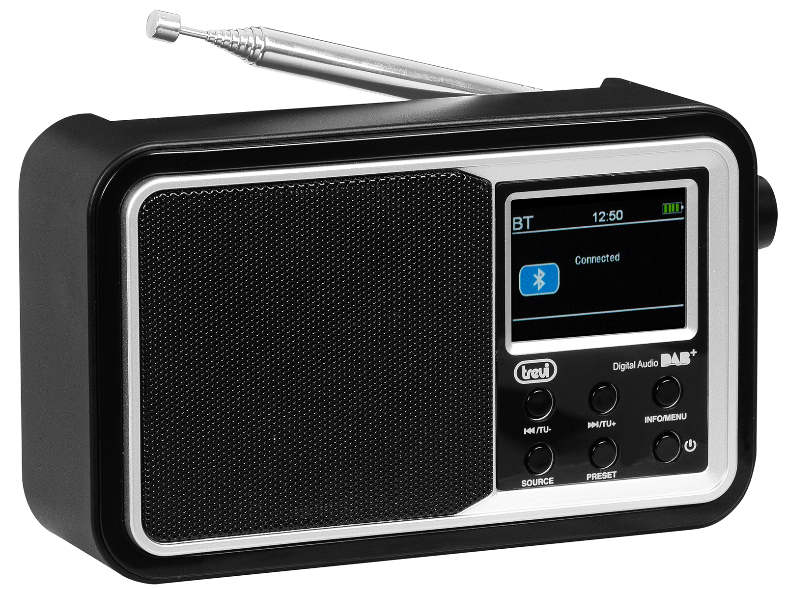 Trevi - Radio Portatile con Ricevitore Digitale DAB/DAB+ FM RDS